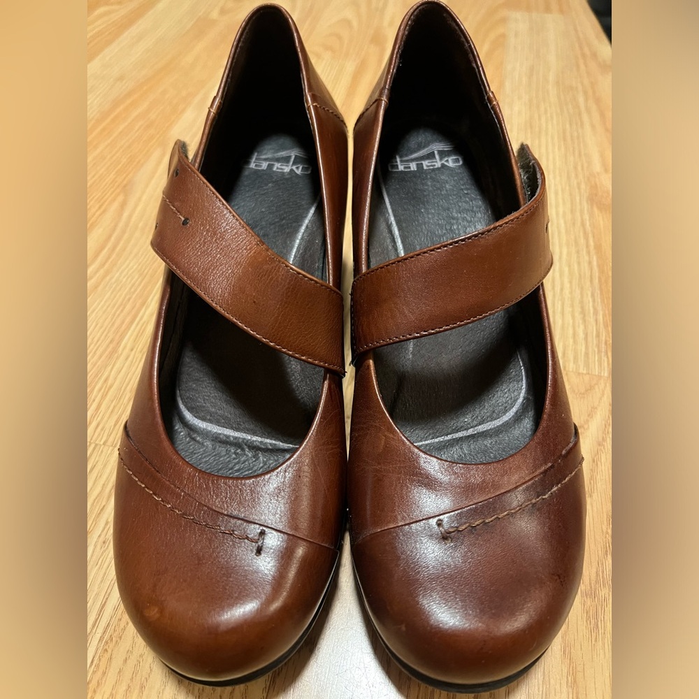 Dansko brown wedge
